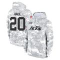 Davalo NY.Jets #20 Breece Hall Player Arctic Camo Salute to Service Pullover Hoodies Limited Game Stitched Jerseys
