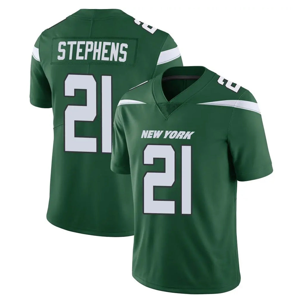 Davalo NY.Jets #21 Brandon Stephens Player Green Limited Vapor Home Game Stitched Jerseys
