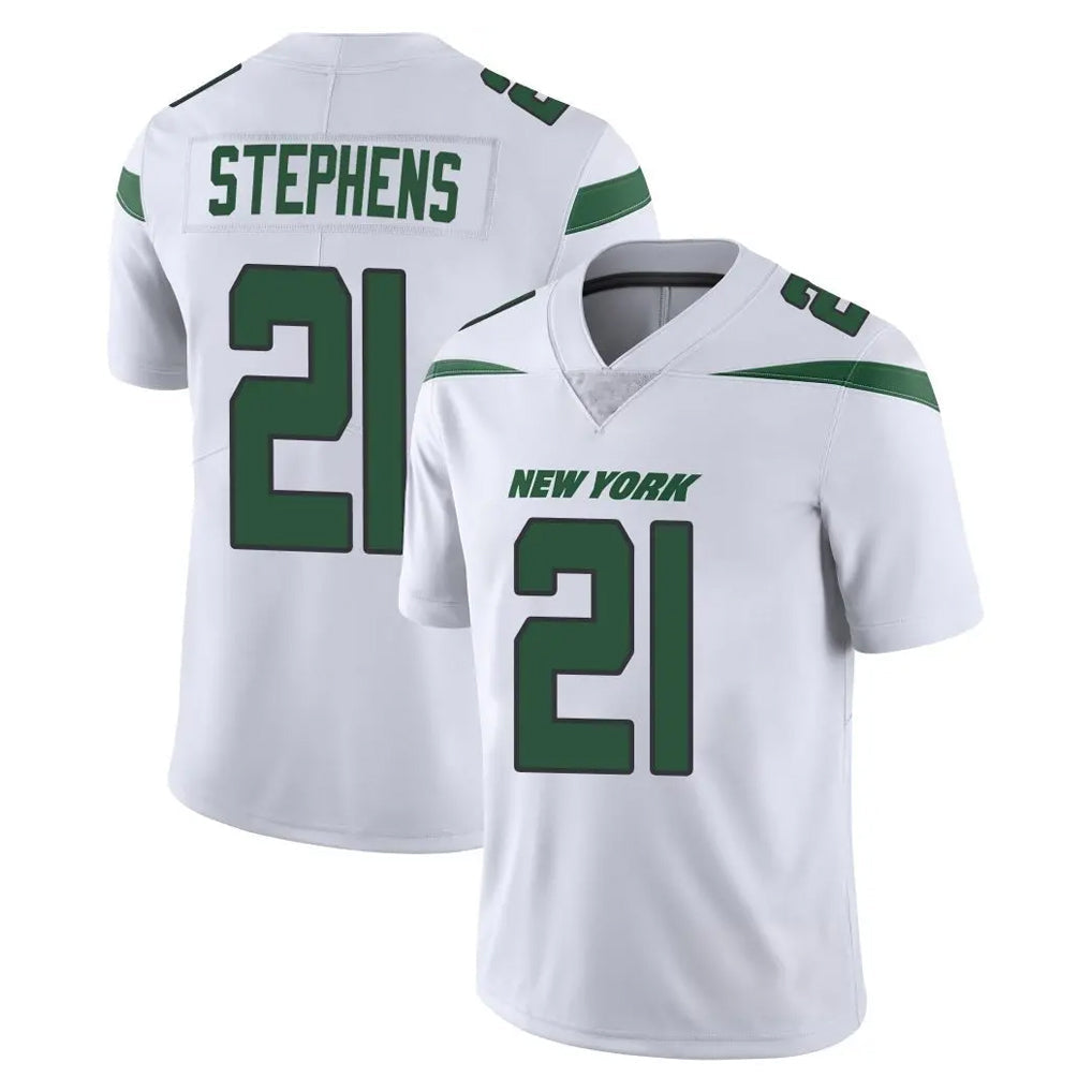 Davalo NY.Jets #21 Brandon Stephens Player White Spotlight Limited Vapor Home Game Stitched Jerseys