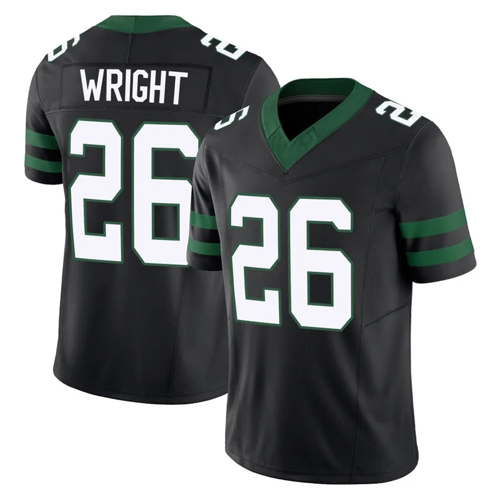 Davalo NY.Jets #26 Nahshon Wright Player Black Limited Legacy Vapor F.U.S.E. Home Game Stitched Jerseys