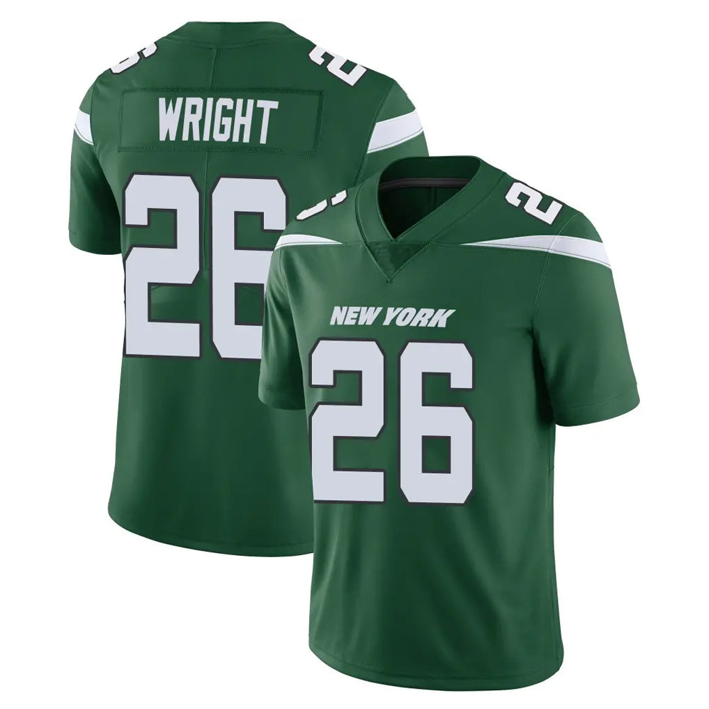 Davalo NY.Jets #26 Nahshon Wright Player Green Limited Vapor Home Game Stitched Jerseys