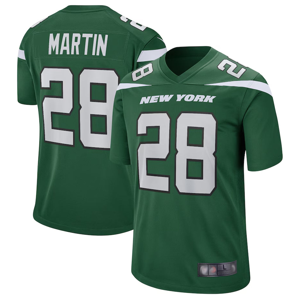Davalo NY.Jets #28 Curtis Martin Player Green Game Stitched Jerseys