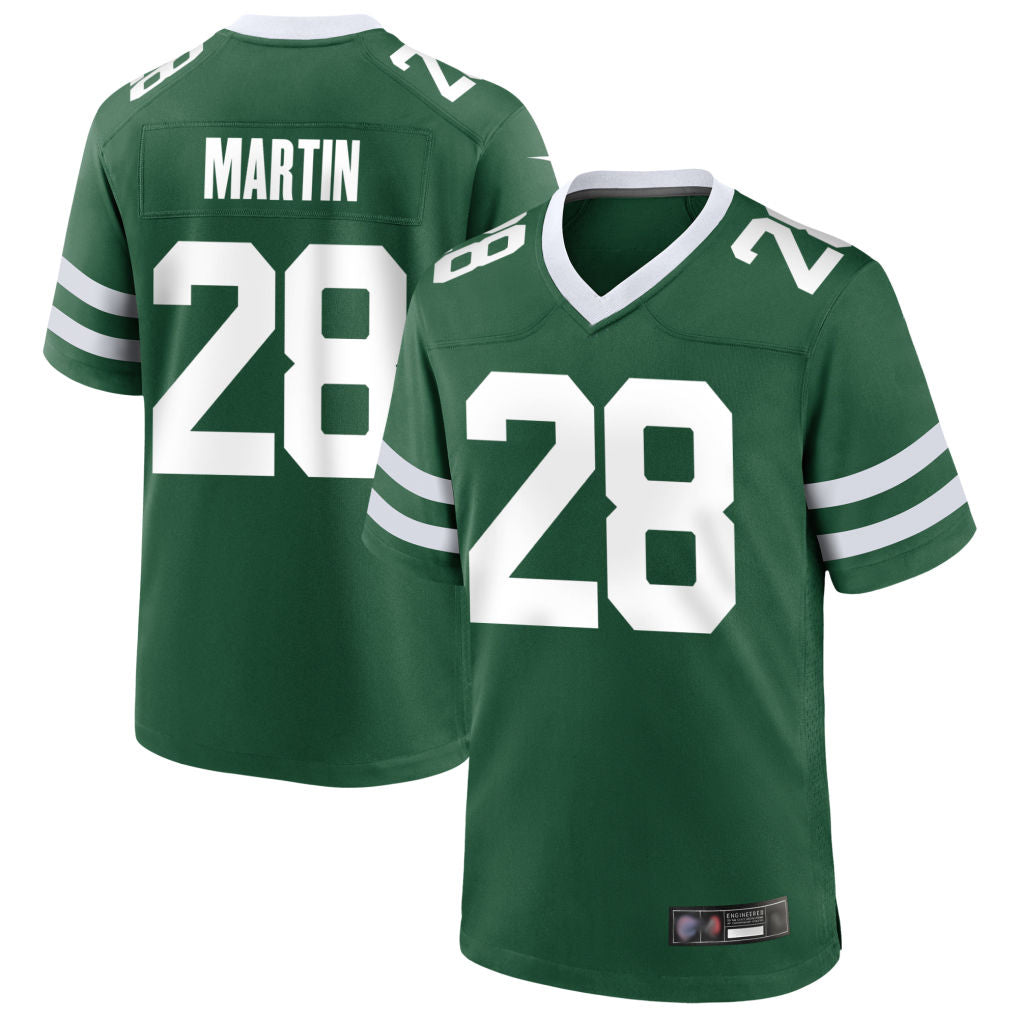 Davalo NY.Jets #28 Curtis Martin Player Green Home Game Stitched Jerseys