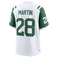 Davalo NY.Jets #28 Curtis Martin White Retired Player Alternate Game Stitched Jerseys