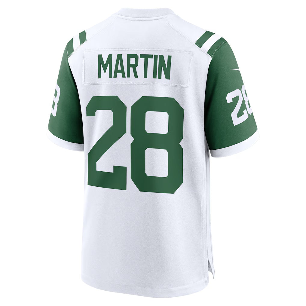 Davalo NY.Jets #28 Curtis Martin White Retired Player Alternate Game Stitched Jerseys