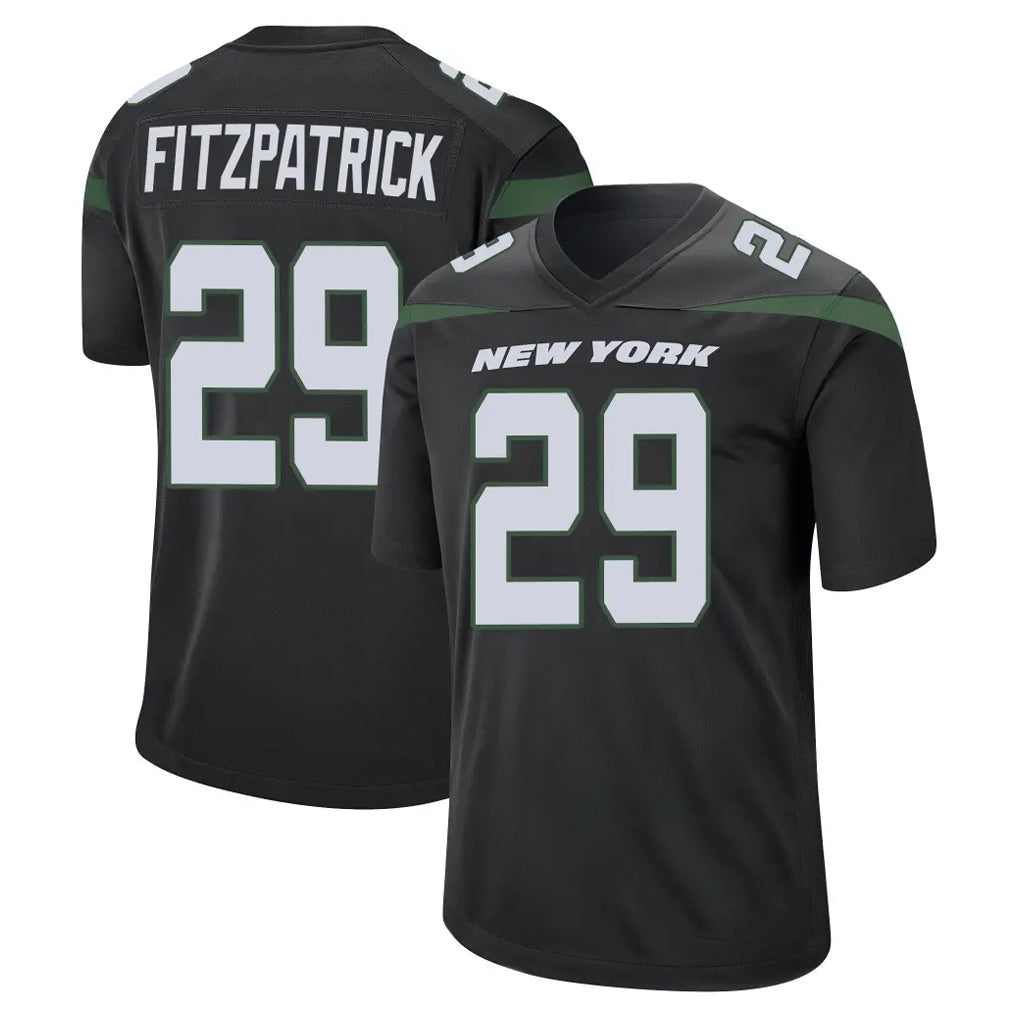 Davalo NY.Jets #29 Minkah Fitzpatrick Player Stealth Black Home Game Stitched Jerseys