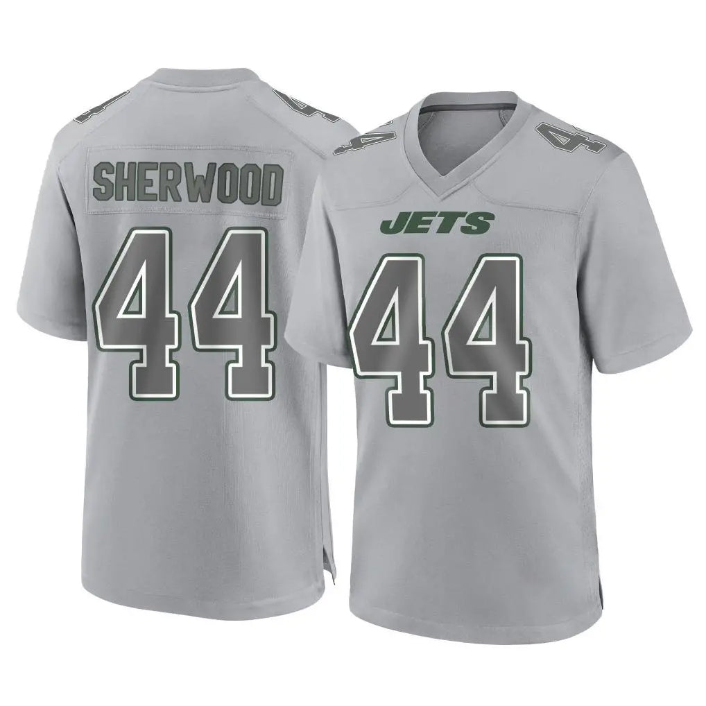 Davalo NY.Jets #44 Jamien Sherwood Player Gray Limited Atmosphere Fashion Home Game Stitched Jerseys