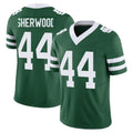 Davalo NY.Jets #44 Jamien Sherwood Player Green Legacy Limited Vapor F.U.S.E. Home Game Stitched Jerseys