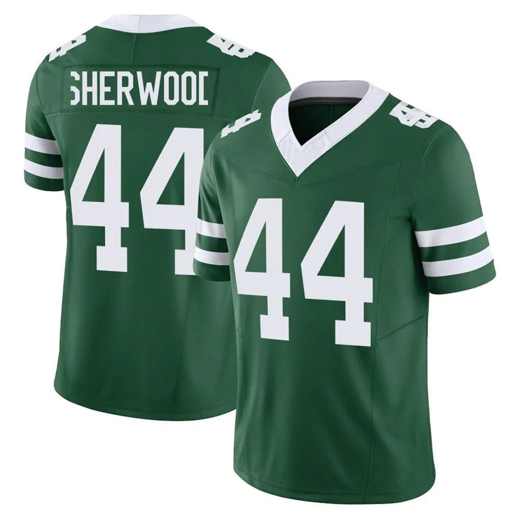 Davalo NY.Jets #44 Jamien Sherwood Player Green Legacy Limited Vapor F.U.S.E. Home Game Stitched Jerseys