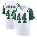 Davalo NY.Jets #44 Jamien Sherwood Player White Classic Home Game Stitched Jerseys