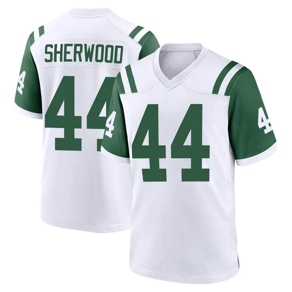 Davalo NY.Jets #44 Jamien Sherwood Player White Classic Home Game Stitched Jerseys