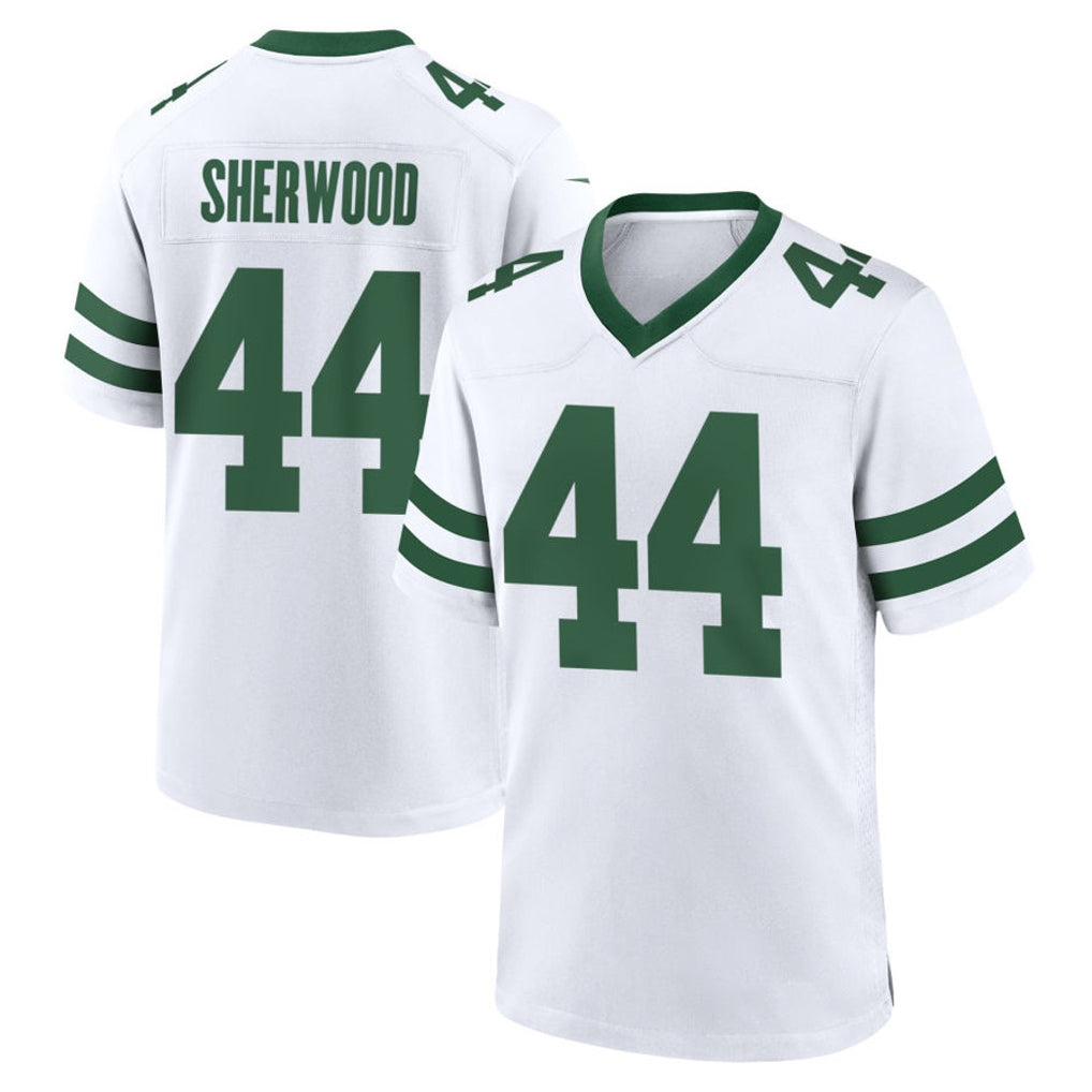 Davalo NY.Jets #44 Jamien Sherwood Player White Legacy Home Game Stitched Jerseys