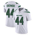 Davalo NY.Jets #44 Jamien Sherwood Player White Spotlight Limited Vapor Home Game Stitched Jerseys