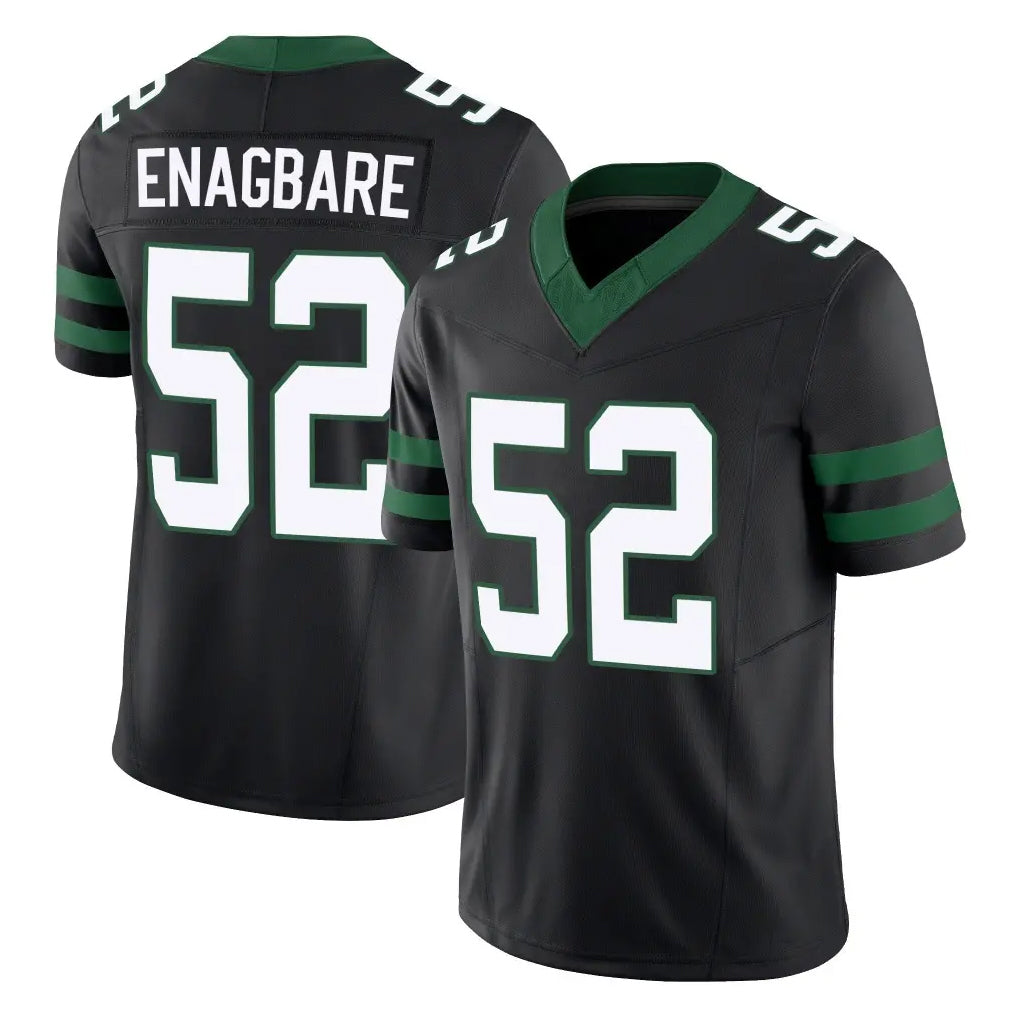Davalo NY.Jets #52 Kingsley Enagbare Player Black Limited Legacy Vapor F.U.S.E. Home Game Stitched Jerseys