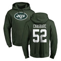 Davalo NY.Jets #52 Kingsley Enagbare Player Green LOGO Pullover Hoodies Limited Game Stitched Jerseys