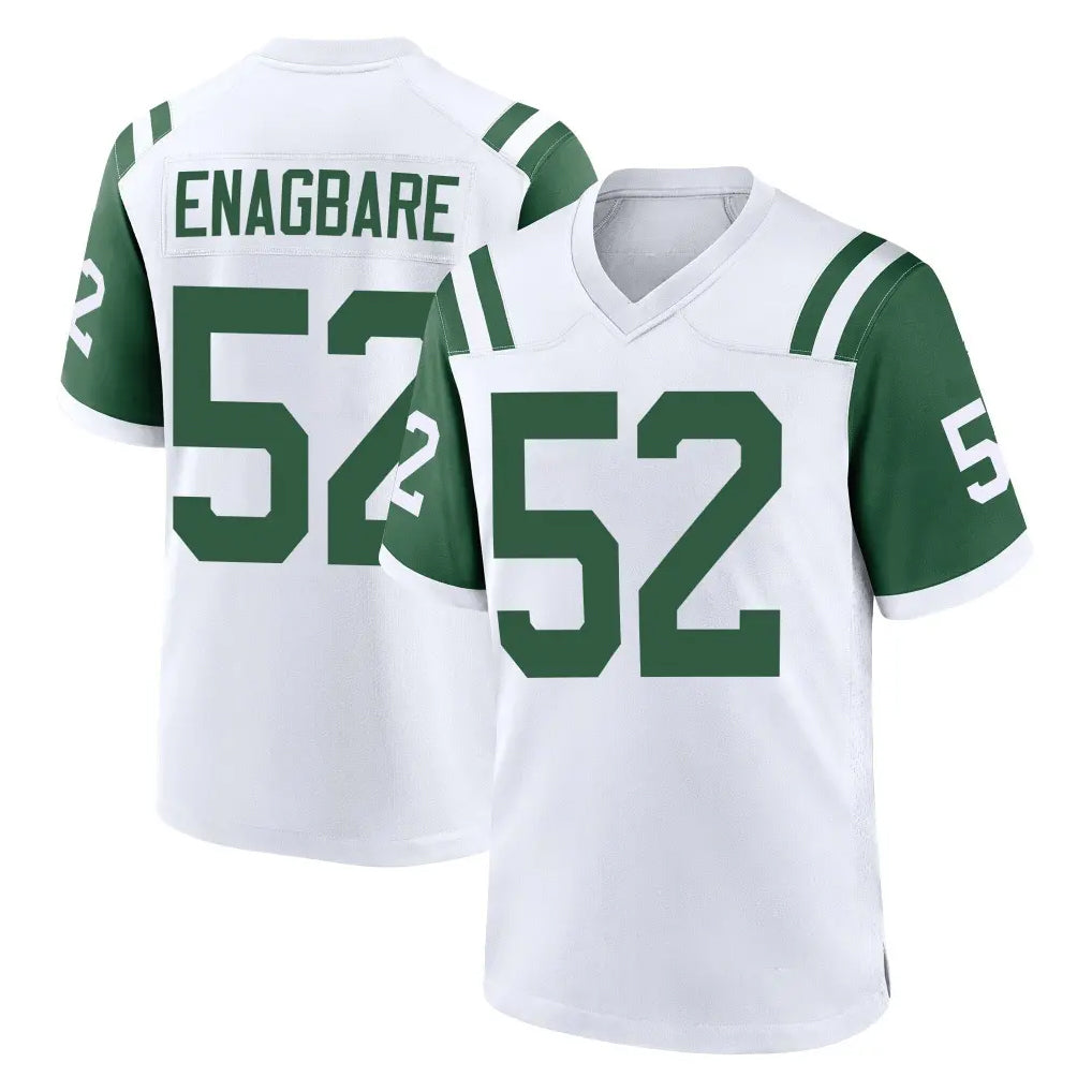 Davalo NY.Jets #52 Kingsley Enagbare Player White Classic Home Game Stitched Jerseys