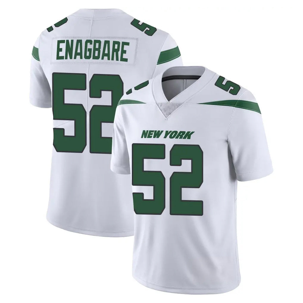 Davalo NY.Jets #52 Kingsley Enagbare Player White Spotlight Limited Vapor Home Game Stitched Jerseys