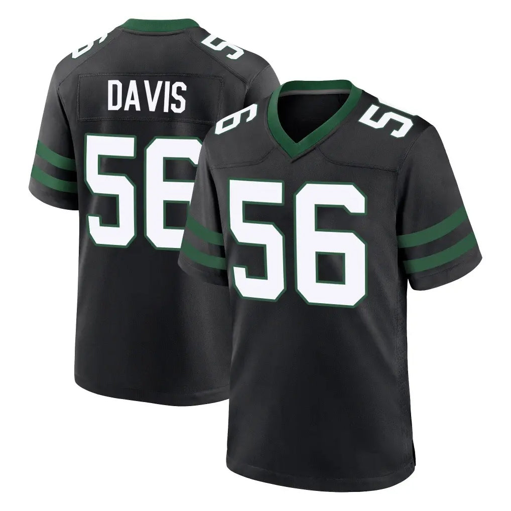 Davalo NY.Jets #56 Demario Davis Player Black Legacy Home Game Stitched Jerseys