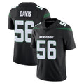 Davalo NY.Jets #56 Demario Davis Player Stealth Black Limited Vapor Home Game Stitched Jerseys