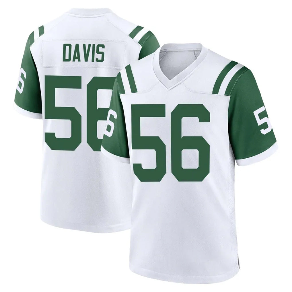 Davalo NY.Jets #56 Demario Davis Player White Classic Home Game Stitched Jerseys