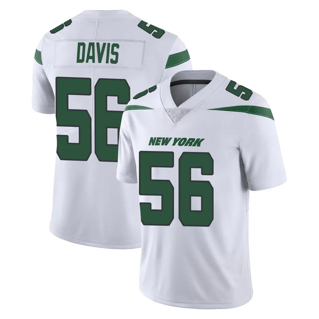 Davalo NY.Jets #56 Demario Davis Player White Spotlight Limited Vapor Home Game Stitched Jerseys
