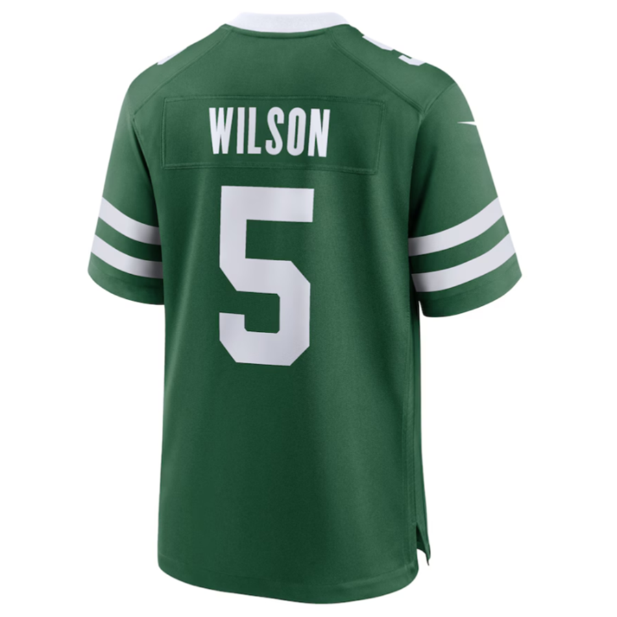 Davalo NY.Jets #5 Garrett Wilson Legacy Green Game Jersey Stitched American Stitched Jerseys