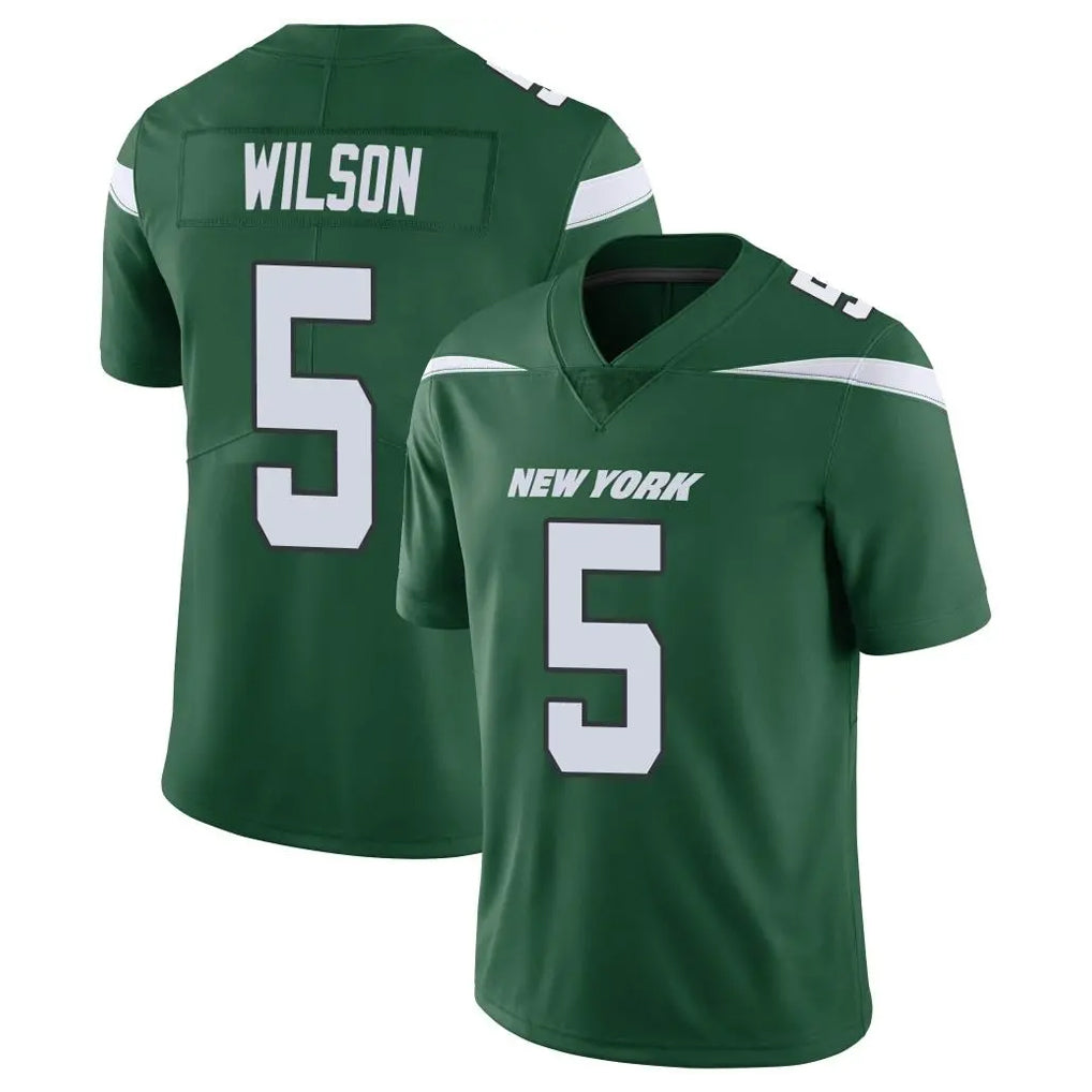 Davalo NY.Jets #5 Garrett Wilson Player Green Limited Vapor Home Game Stitched Jerseys