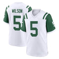 Davalo NY.Jets #5 Garrett Wilson Player White Classic Home Game Stitched Jerseys