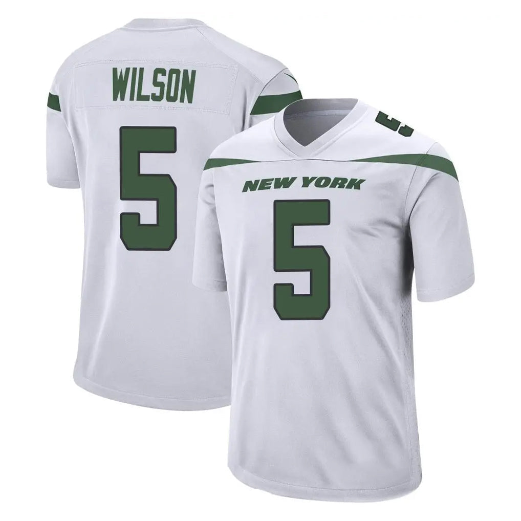 Davalo NY.Jets #5 Garrett Wilson Player White Spotlight Home Game Stitched Jerseys
