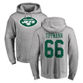 Davalo NY.Jets #66 Joe Tippmann Player Gray LOGO Pullover Hoodies Limited Game Stitched Jerseys