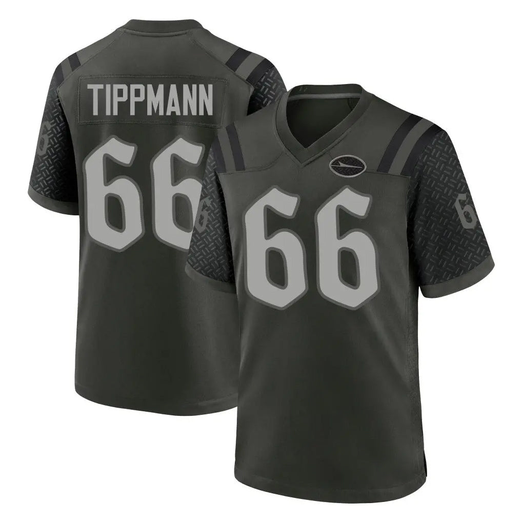 Davalo NY.Jets #66 Joe Tippmann Player Green 2025 Rivalries Collection Home Game Stitched Jerseys
