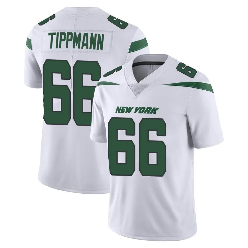 Davalo NY.Jets #66 Joe Tippmann Player White Spotlight Limited Vapor Home Game Stitched Jerseys