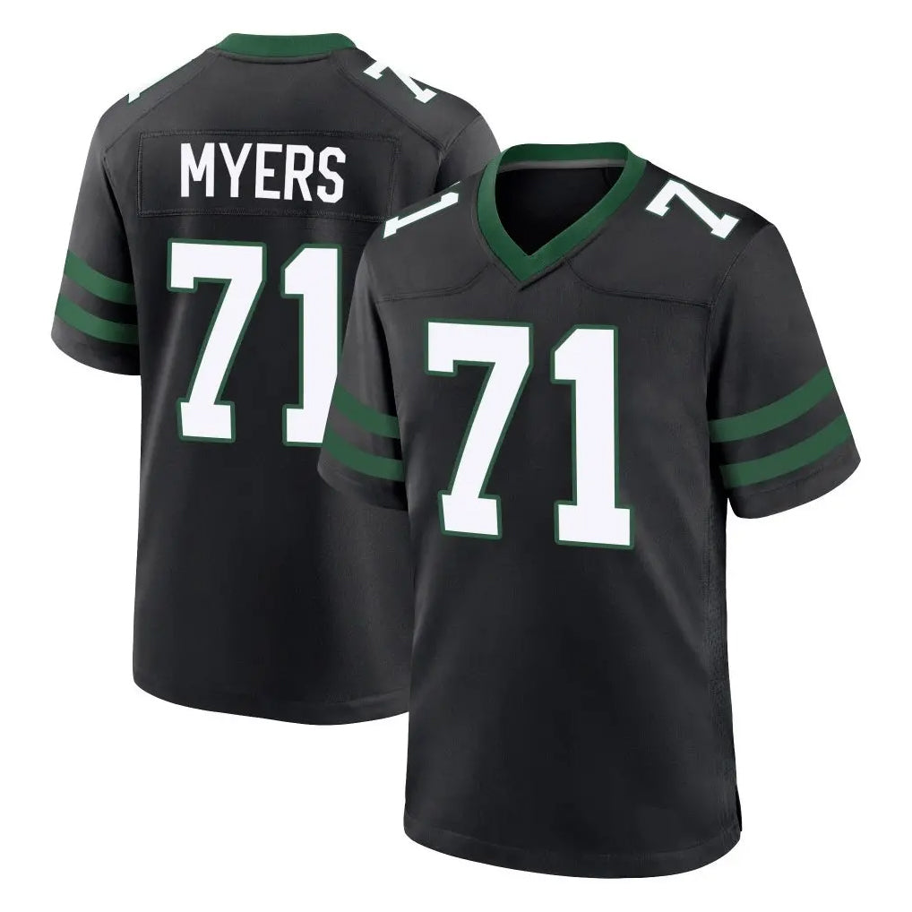 Davalo NY.Jets #71 Josh Myers Player Black Legacy Home Game Stitched Jerseys