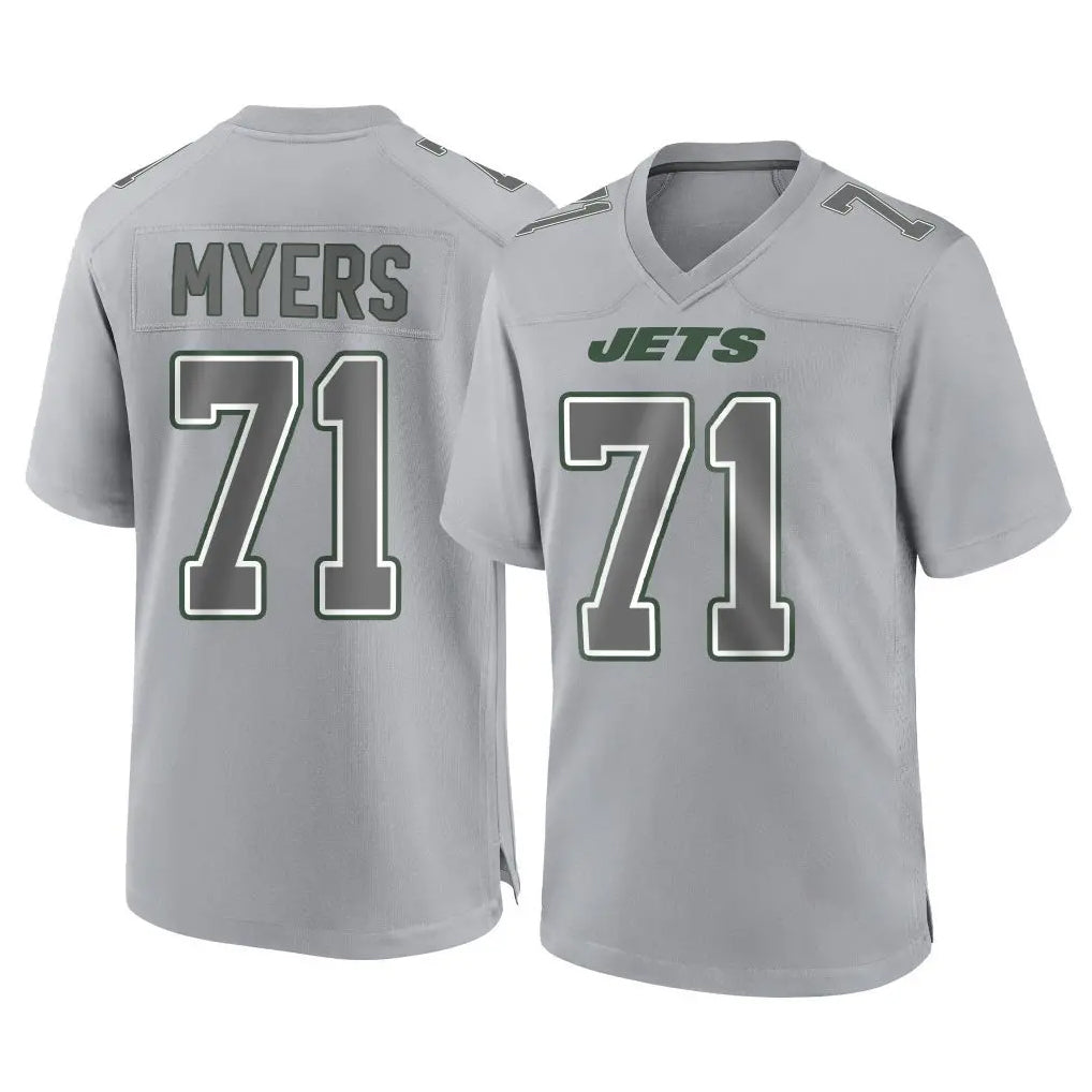 Davalo NY.Jets #71 Josh Myers Player Gray Limited Atmosphere Fashion Home Game Stitched Jerseys