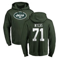 Davalo NY.Jets #71 Josh Myers Player Green LOGO Pullover Hoodies Limited Game Stitched Jerseys