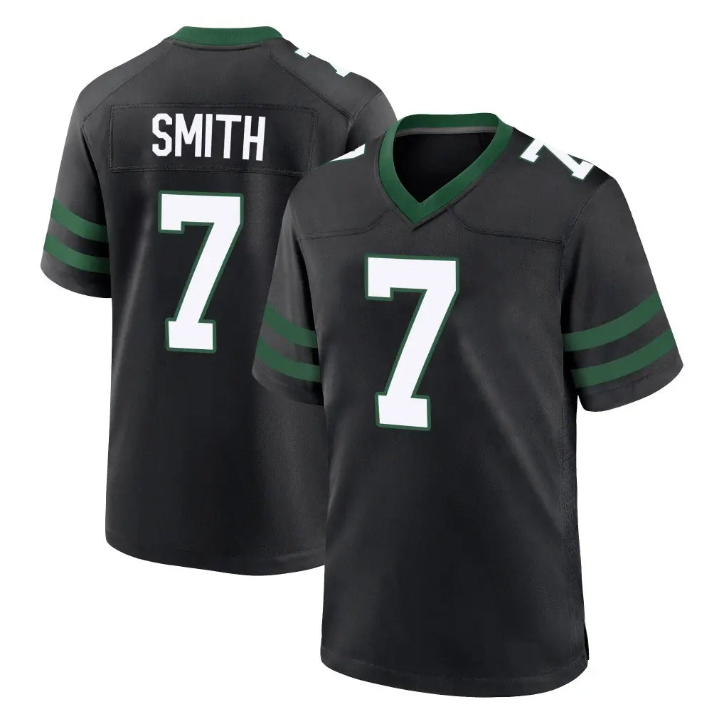 Davalo NY.Jets #7 Geno Smith Player Black Legacy Home Game Stitched Jerseys