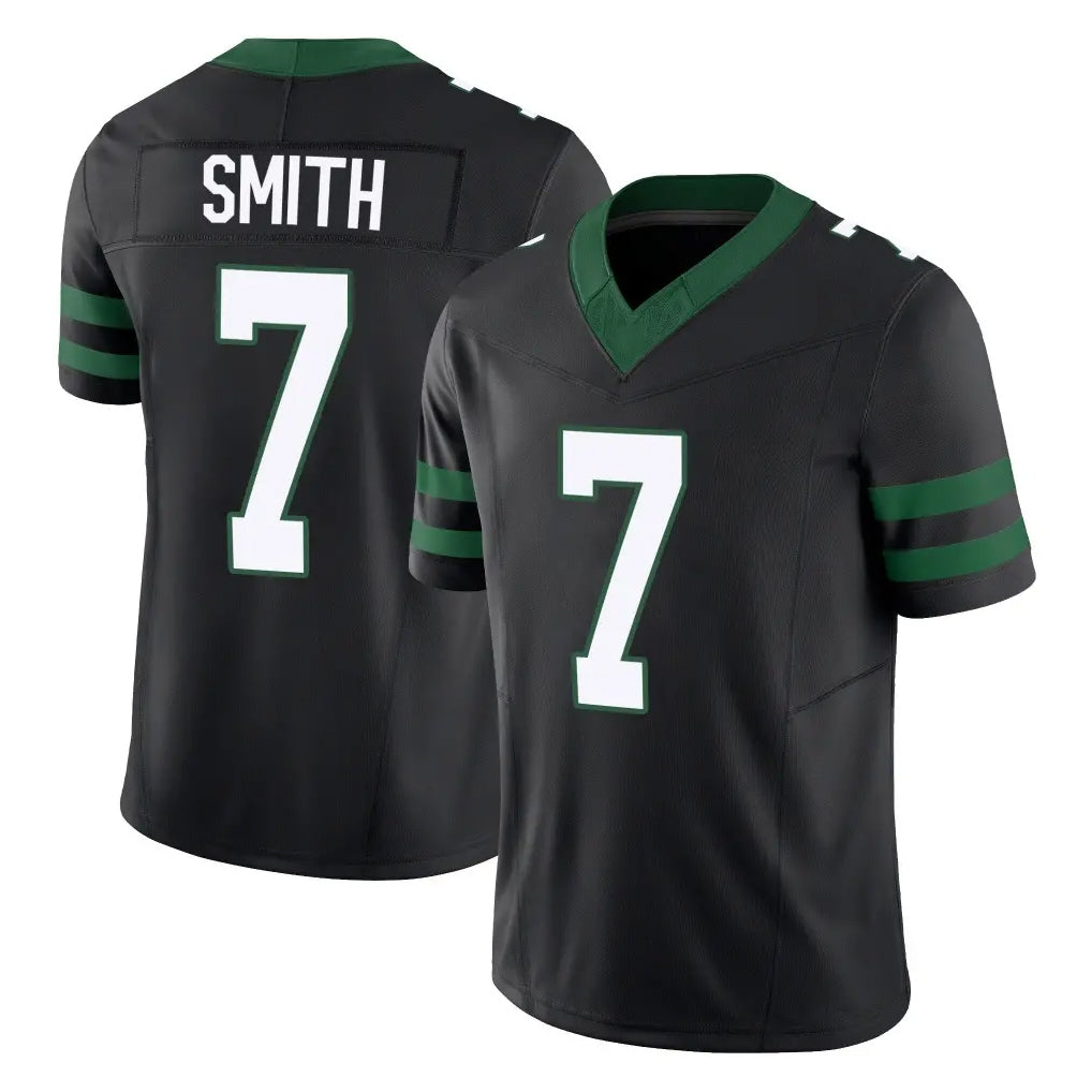 Davalo NY.Jets #7 Geno Smith Player Black Limited Legacy Vapor F.U.S.E. Home Game Stitched Jerseys