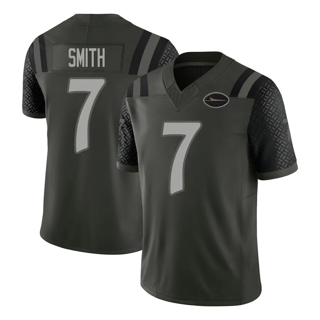 Davalo NY.Jets #7 Geno Smith Player Green Limited 2025 Rivalries Collection Home Game Stitched Jerseys
