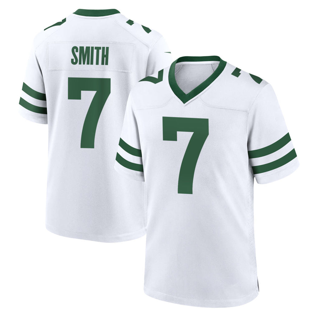 Davalo NY.Jets #7 Geno Smith Player White Legacy Home Game Stitched Jerseys