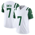 Davalo NY.Jets #7 Geno Smith Player White Limited Classic Vapor F.U.S.E. Home Game Stitched Jerseys