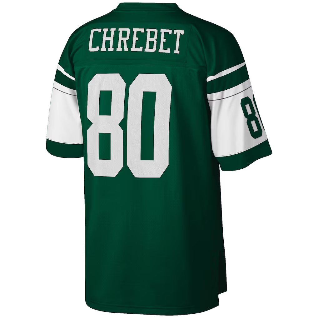 Davalo NY.Jets #80 Wayne Chrebet Mitchell & Ness Green Legacy Replica Jersey