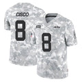 Davalo NY.Jets #8 Andre Cisco Player Arctic Camo Salute to Service Limited Game Stitched Jerseys