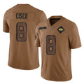 Davalo NY.Jets #8 Andre Cisco Player Brown Salute To Service Limited Stitched Jerseys
