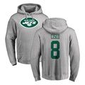 Davalo NY.Jets #8 Andre Cisco Player Gray LOGO Pullover Hoodies Limited Game Stitched Jerseys