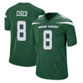 Davalo NY.Jets #8 Andre Cisco Player Green Home Game Stitched Jerseys