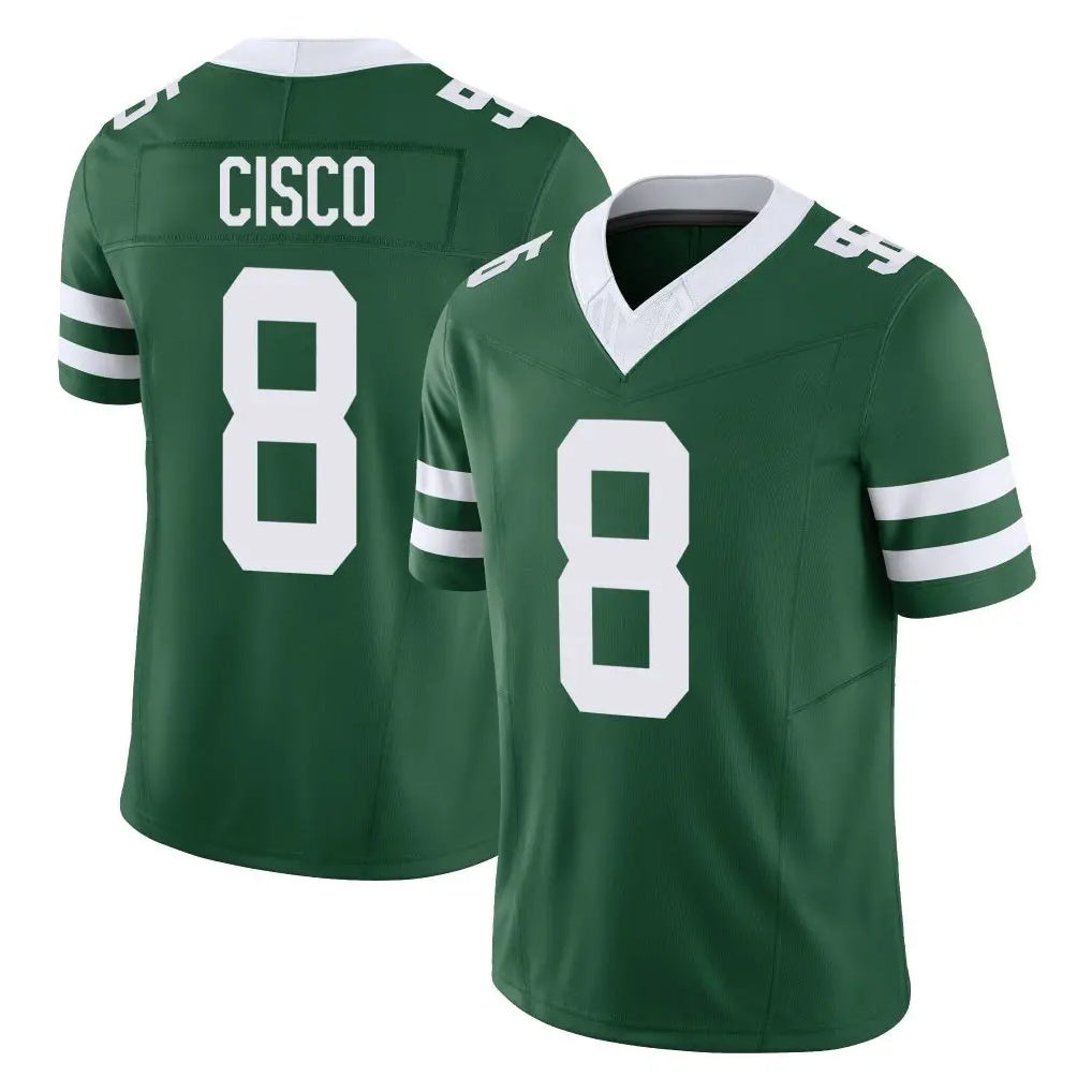Davalo NY.Jets #8 Andre Cisco Player Green Legacy Limited Vapor F.U.S.E. Home Game Stitched Jerseys