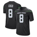 Davalo NY.Jets #8 Andre Cisco Player Stealth Black Home Game Stitched Jerseys