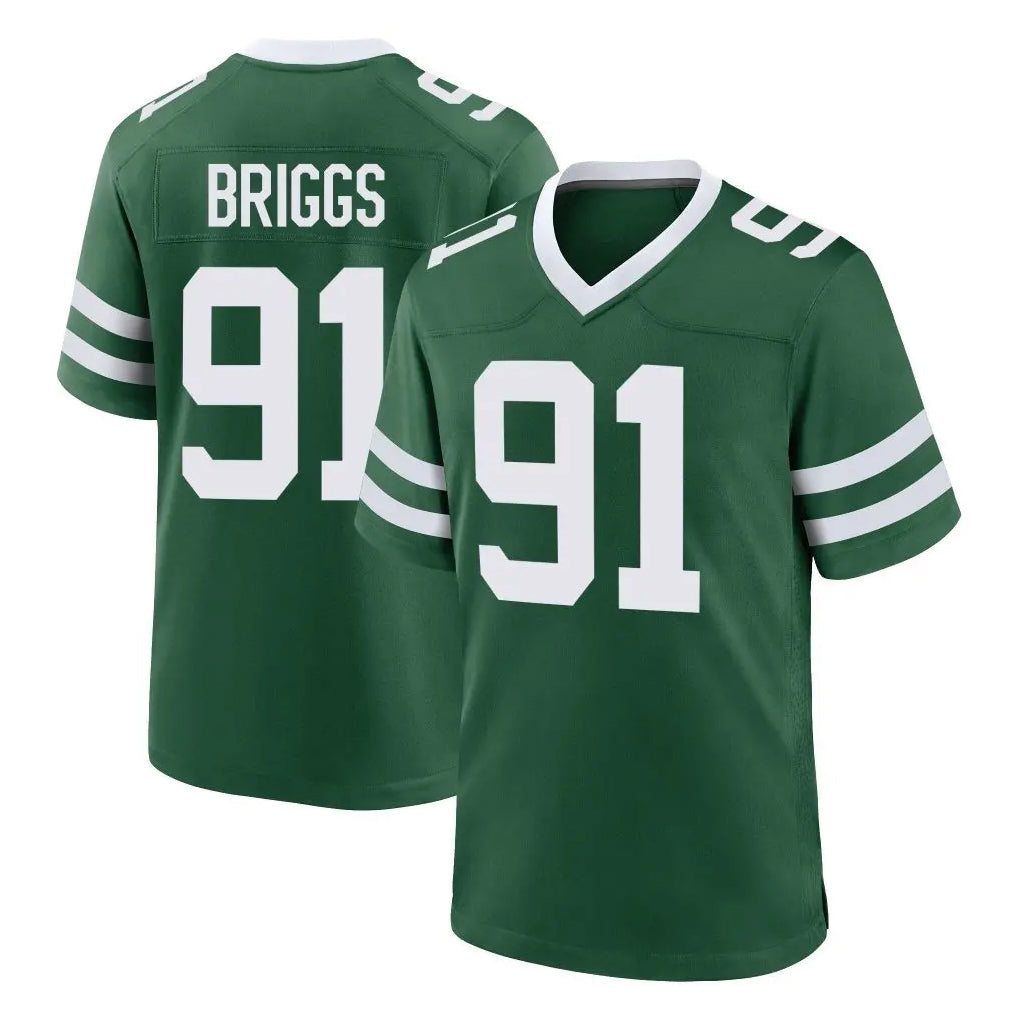Davalo NY.Jets #91 Jowon Briggs Player Green Legacy Home Game Stitched Jerseys