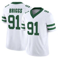 Davalo NY.Jets #91 Jowon Briggs Player White Legacy Limited Vapor F.U.S.E. Home Game Stitched Jerseys
