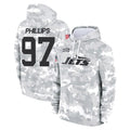 Davalo NY.Jets #97 Harrison Phillips Player Arctic Camo Salute to Service Pullover Hoodies Limited Game Stitched Jerseys